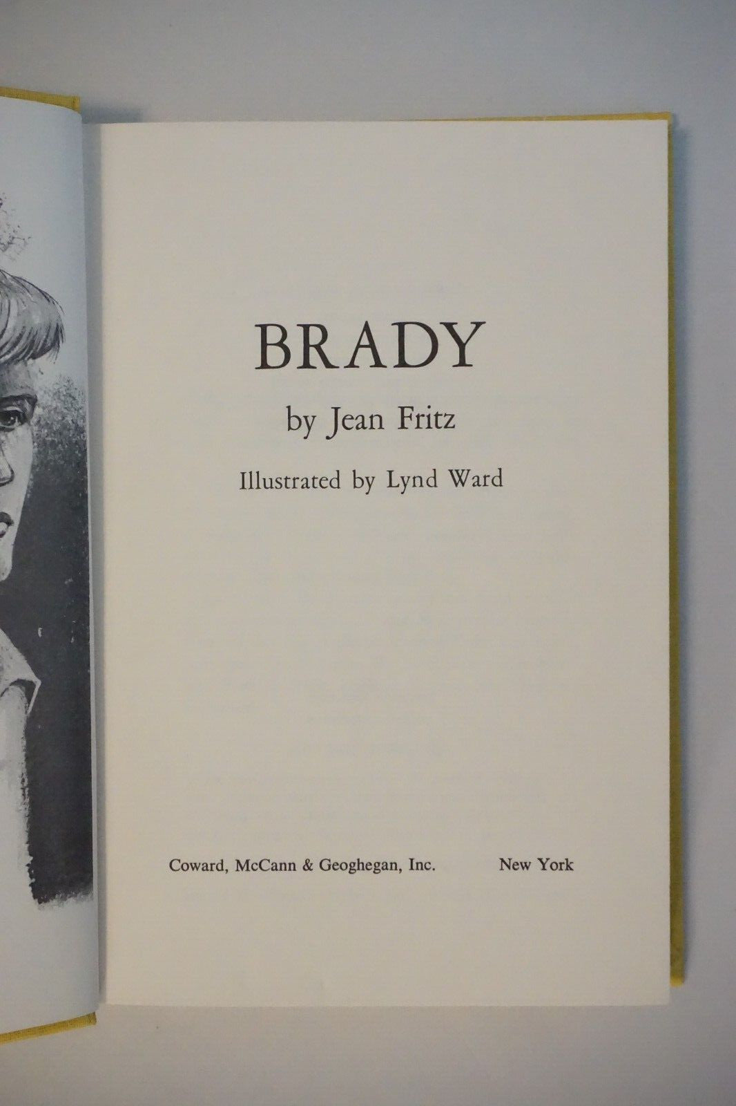 Brady by Jean Fritz 1960 Signed HC DJ