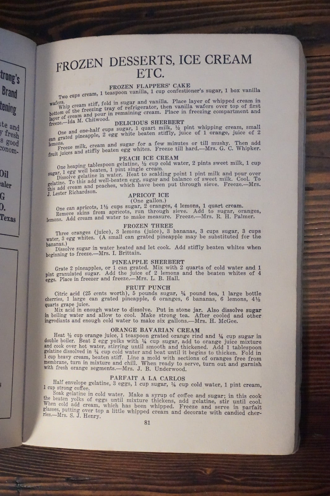 The Dallas Woman's Forum Cookbook 1930 Staplebound