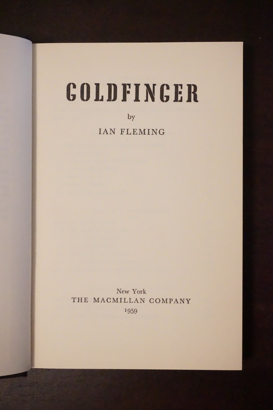 Goldfinger by Ian Fleming 1959 1st Edition HC DJ