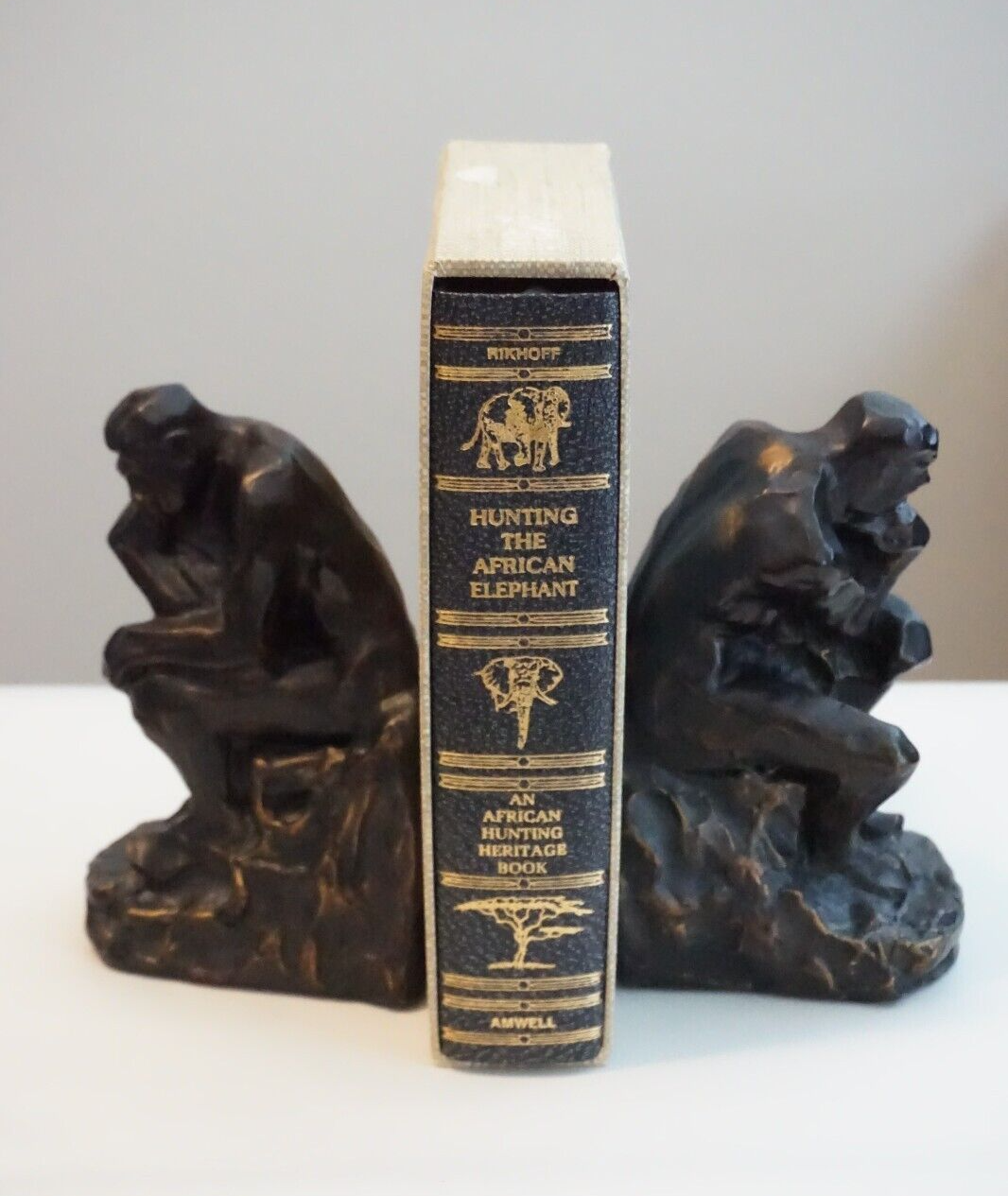 Hunting The African Elephant by Jim Rikhoff 1985 Limited Edition Amwell Press