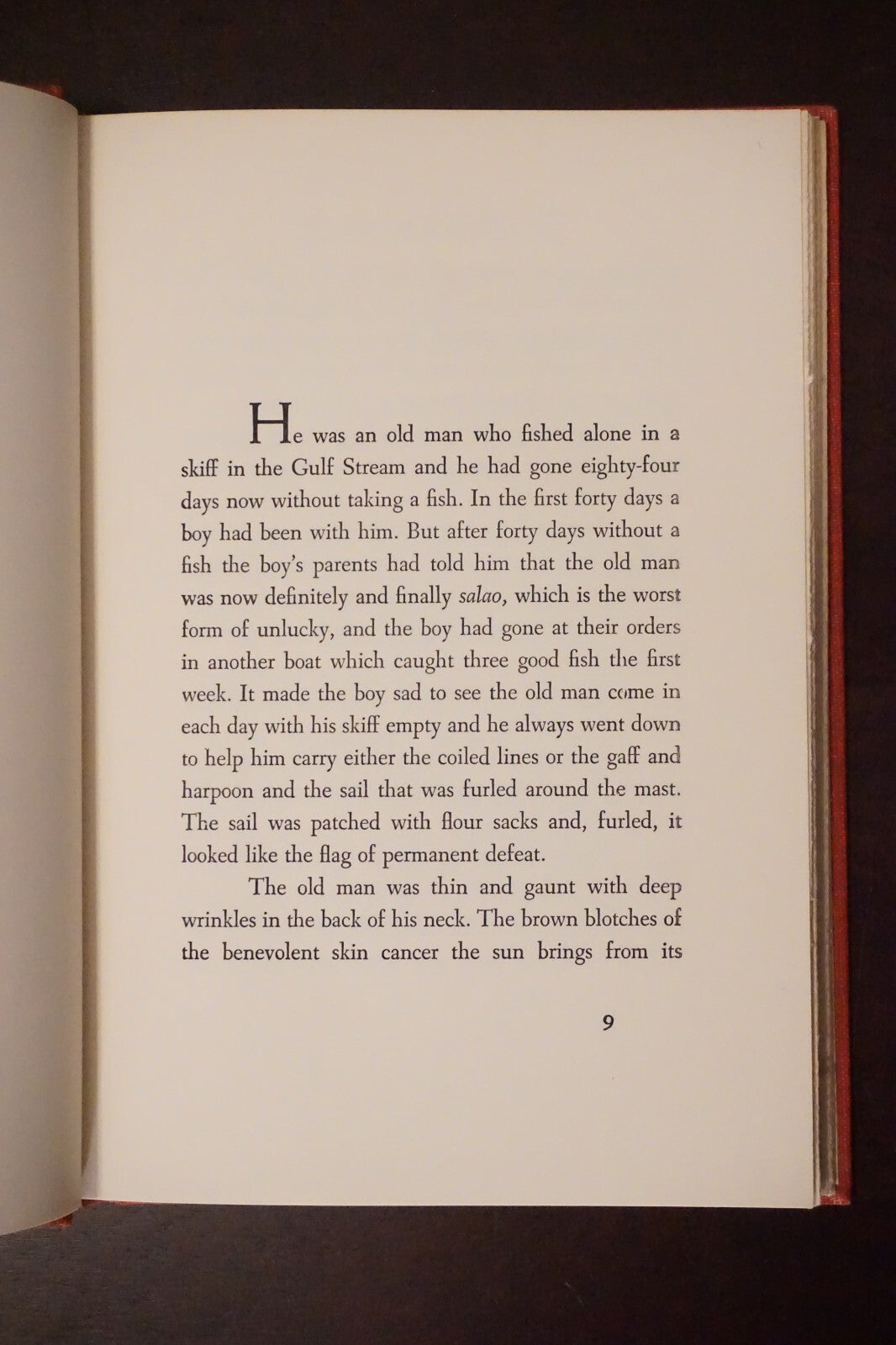 The Old Man and The Sea by Ernest Hemingway 1952 HC DJ BOM "W"