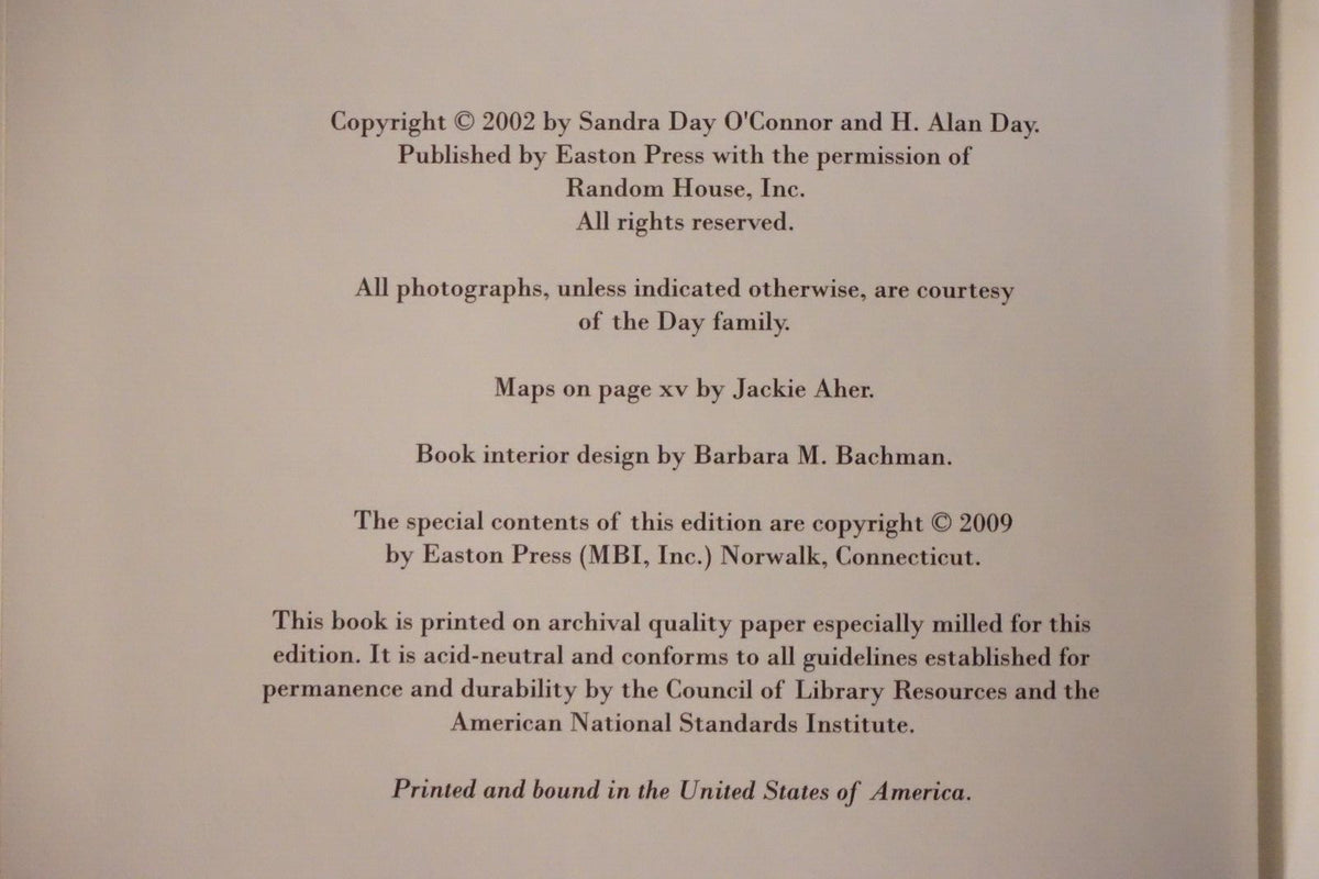 Lazy B by Sandra Day O'Connor and H. Alan Day 2009 Easton Press