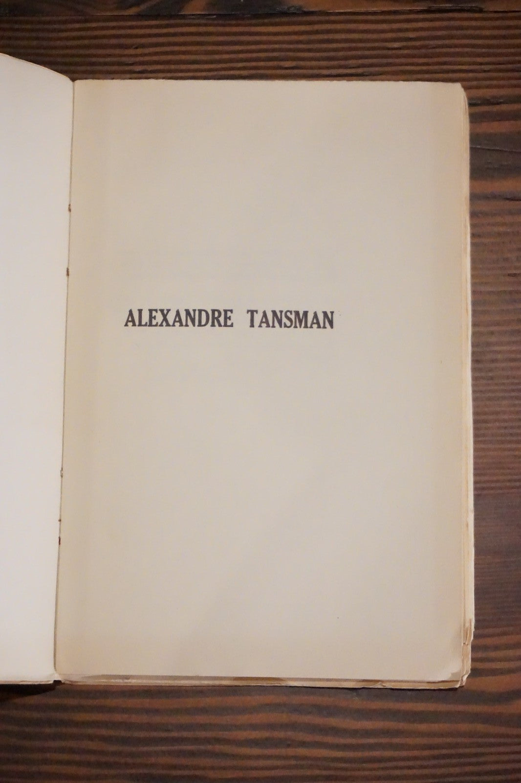 Alexandre Tansman by Irving Schwerke 1931 Softcover French - Signed Limited