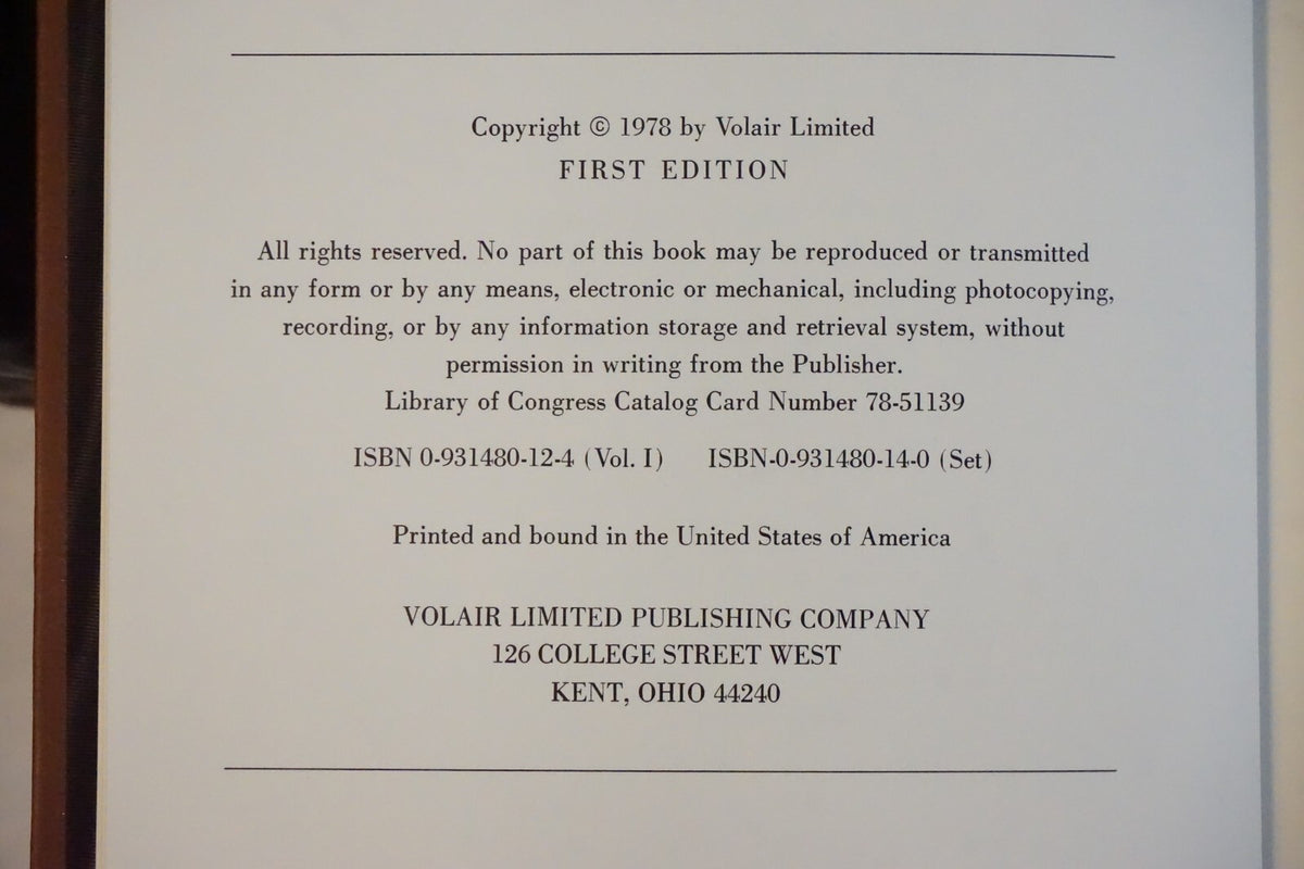Indian Tribes of North America: Volumes I and II by McKenney and Hall 1978
