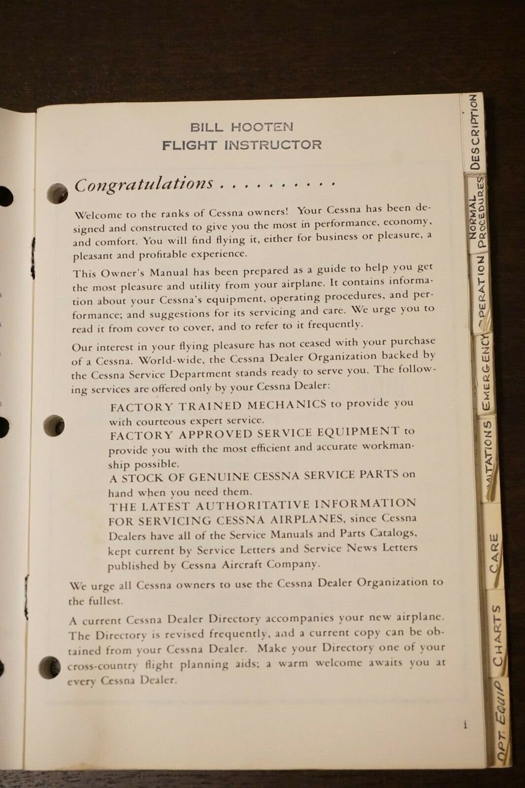 Cessna Model 301F Owners Manual 1961