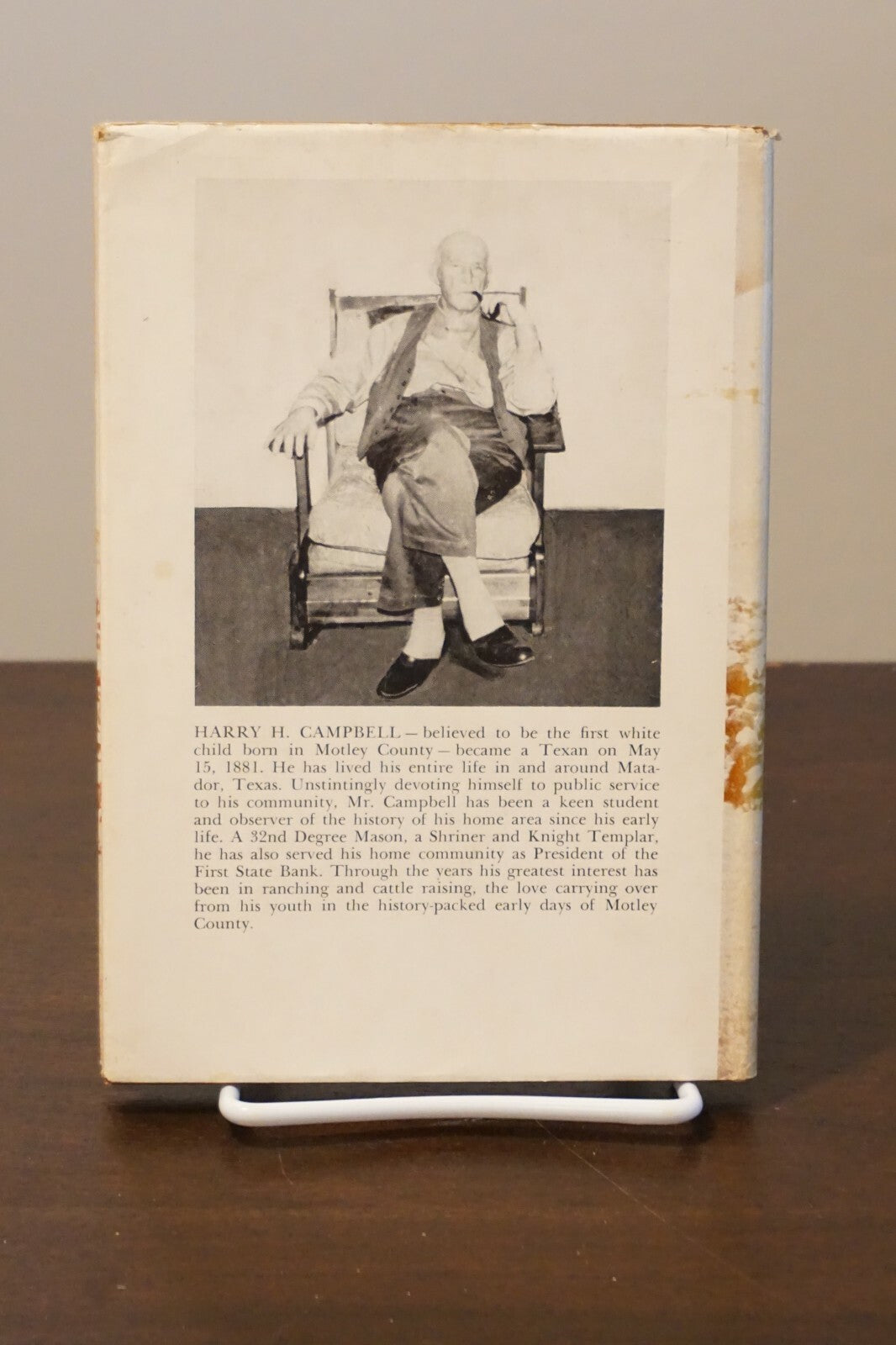 The Early History of Motley County, Texas by Harry H. Campbell 1958 HC DJ