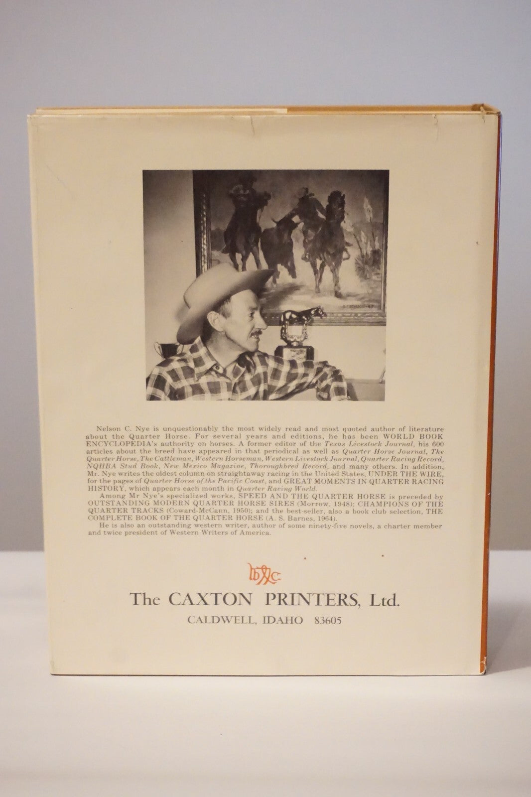 Speed and The Quarter Horse by Nelson C. Nye 1973 HC DJ 9780870042201| eBay