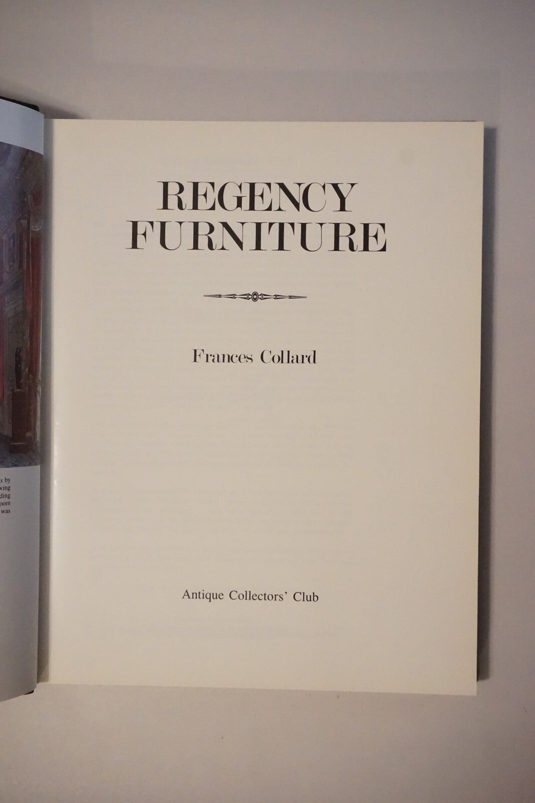 Regency Furniture by Frances Collard (1985, Hardcover) 9780907462514| eBay
