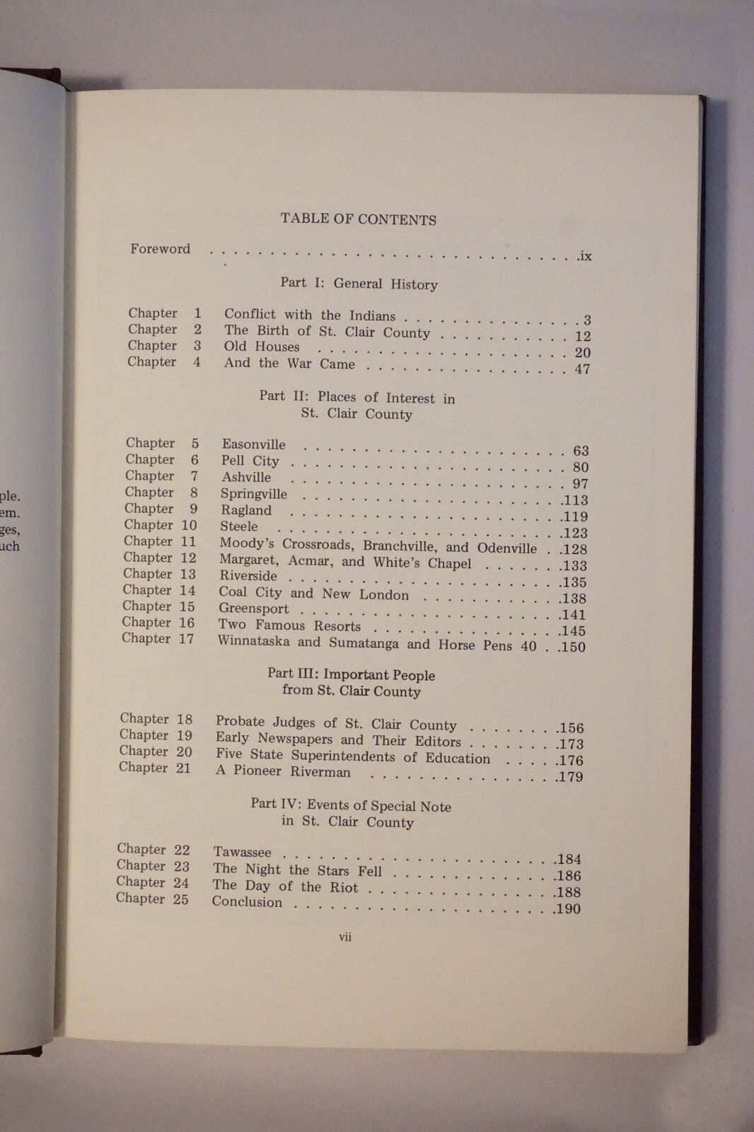 History of St. Clair County Alabama by Mattie Lou Teague Crow 1973