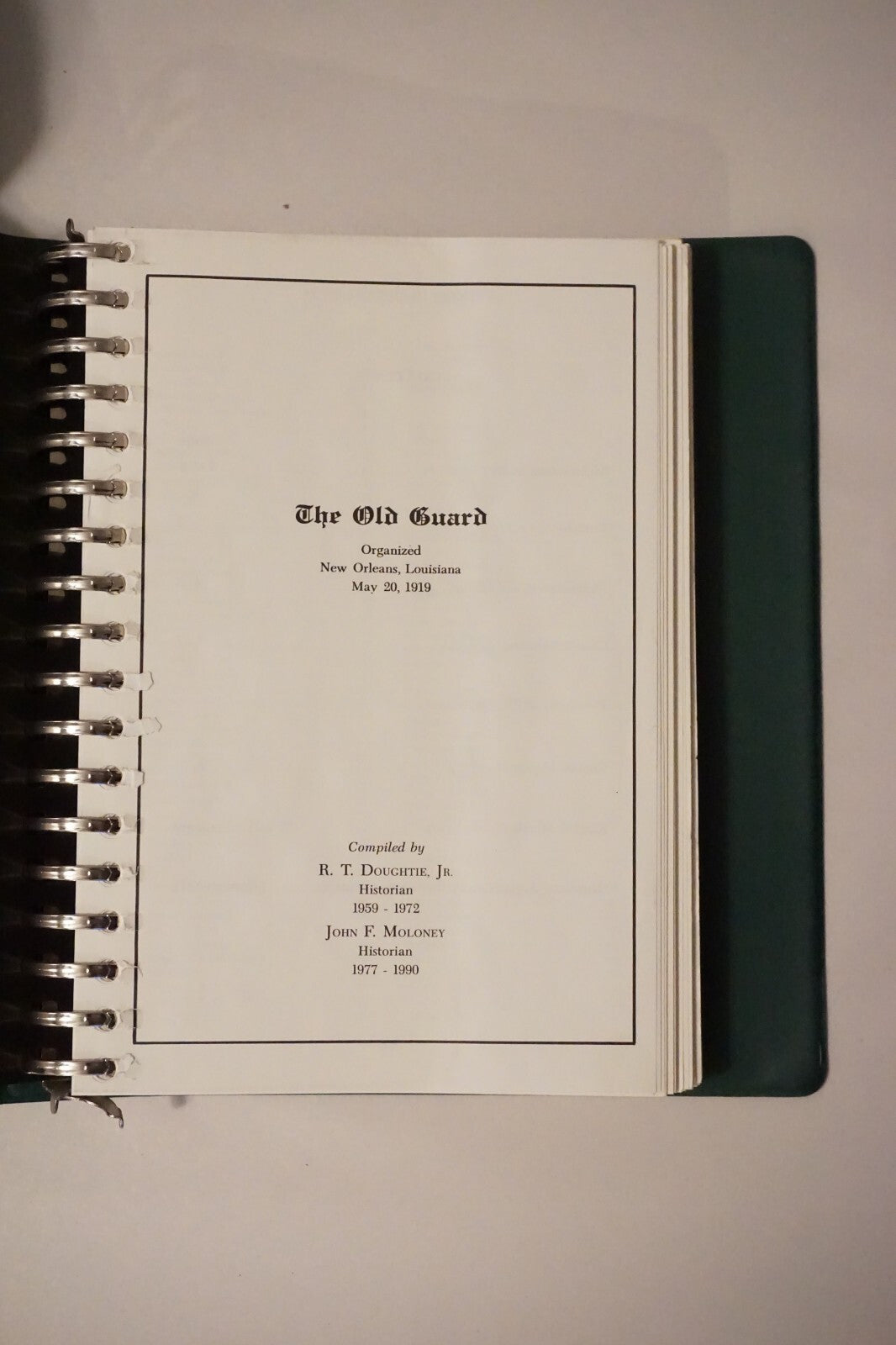 The Old Guard by R. T. Doughtie, Jr. - Cotton Industry Society