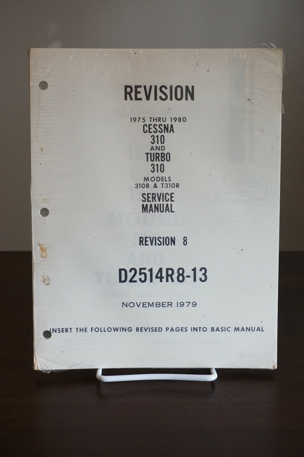 Cessna 310 and Turbo 310 Service Manual Revision 8 - November 1979