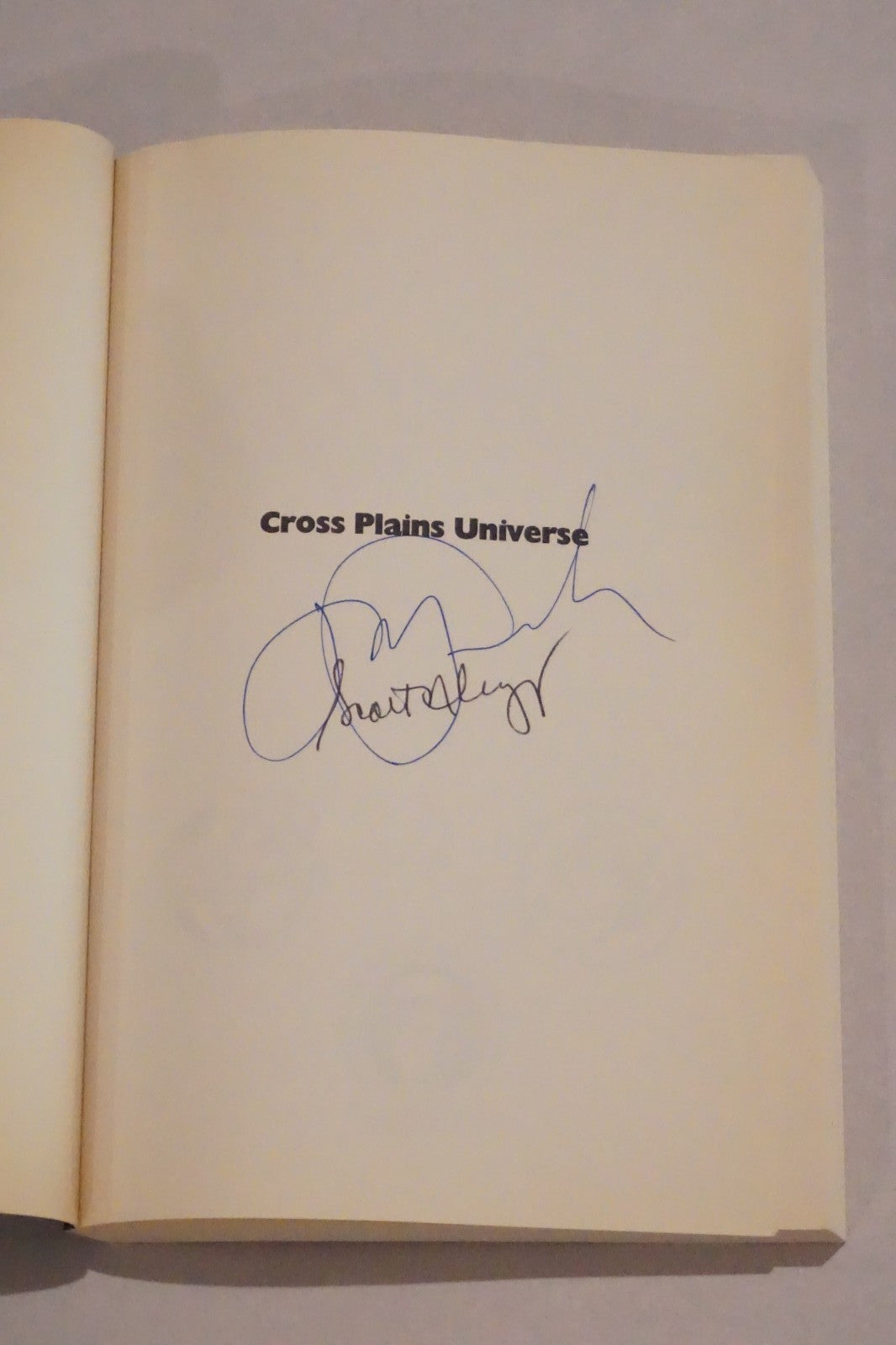Cross Plains Universe by Scott Cupp and Joe Landsdale 2006 Signed Softcover