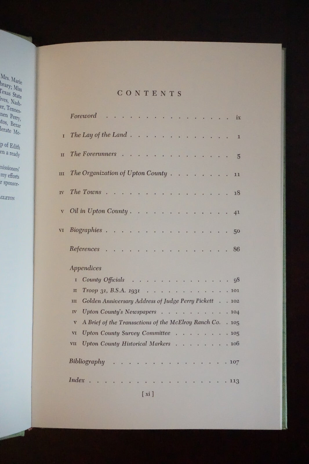 On The Last Frontier: Upton County, Texas History by N. Ethie Eagleton 1971 HC