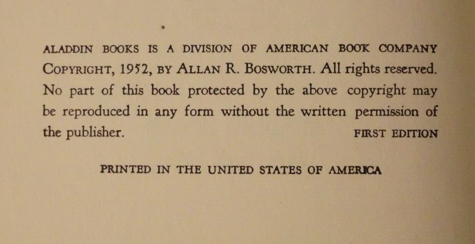 Ladd of The Lone Star by Allan R. Bosworth 1952 1st Edition HC DJ