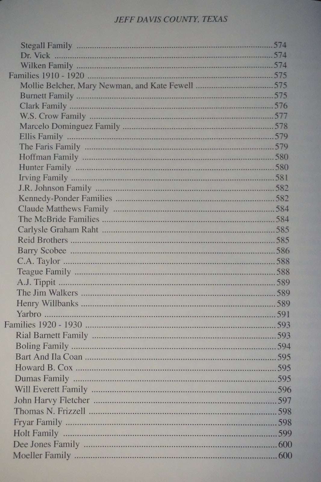 Jeff Davis County, Texas History by Lucy Miller Jacobson and Mildred Bloys Nored