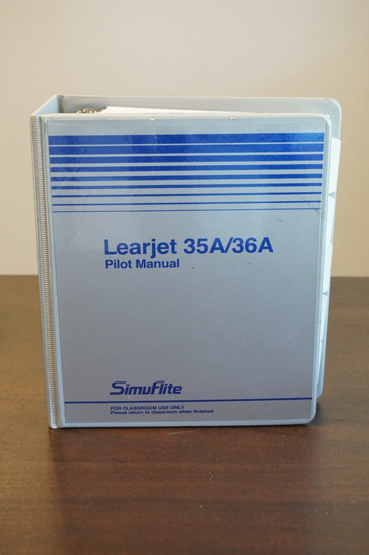 SimuFlite Learjet 35A 36A Pilot Manual