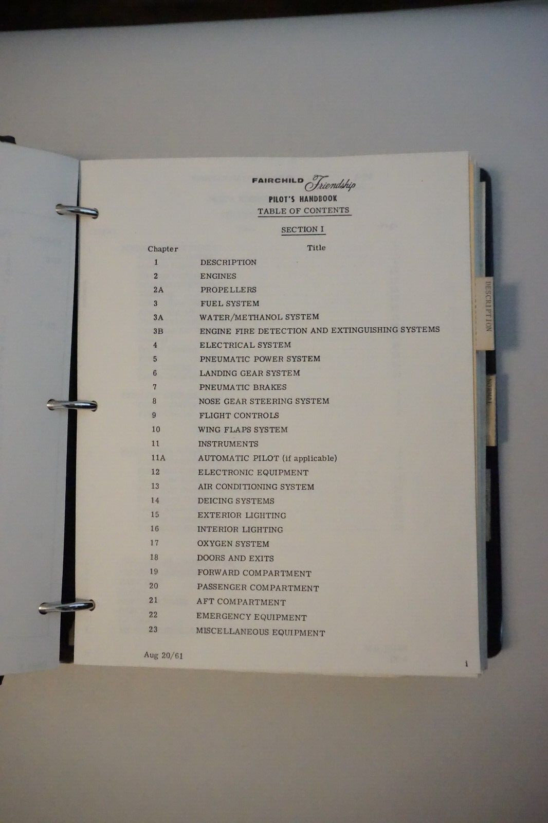 Fairchild Hiller F-27 Pilot's Handbook 1968