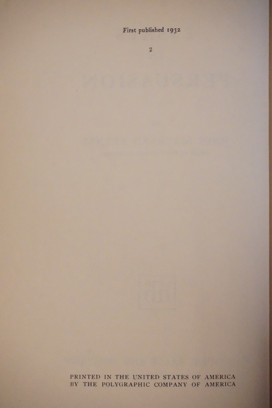 Essays In Persuasion by John Maynard Keynes 1932 HC DJ