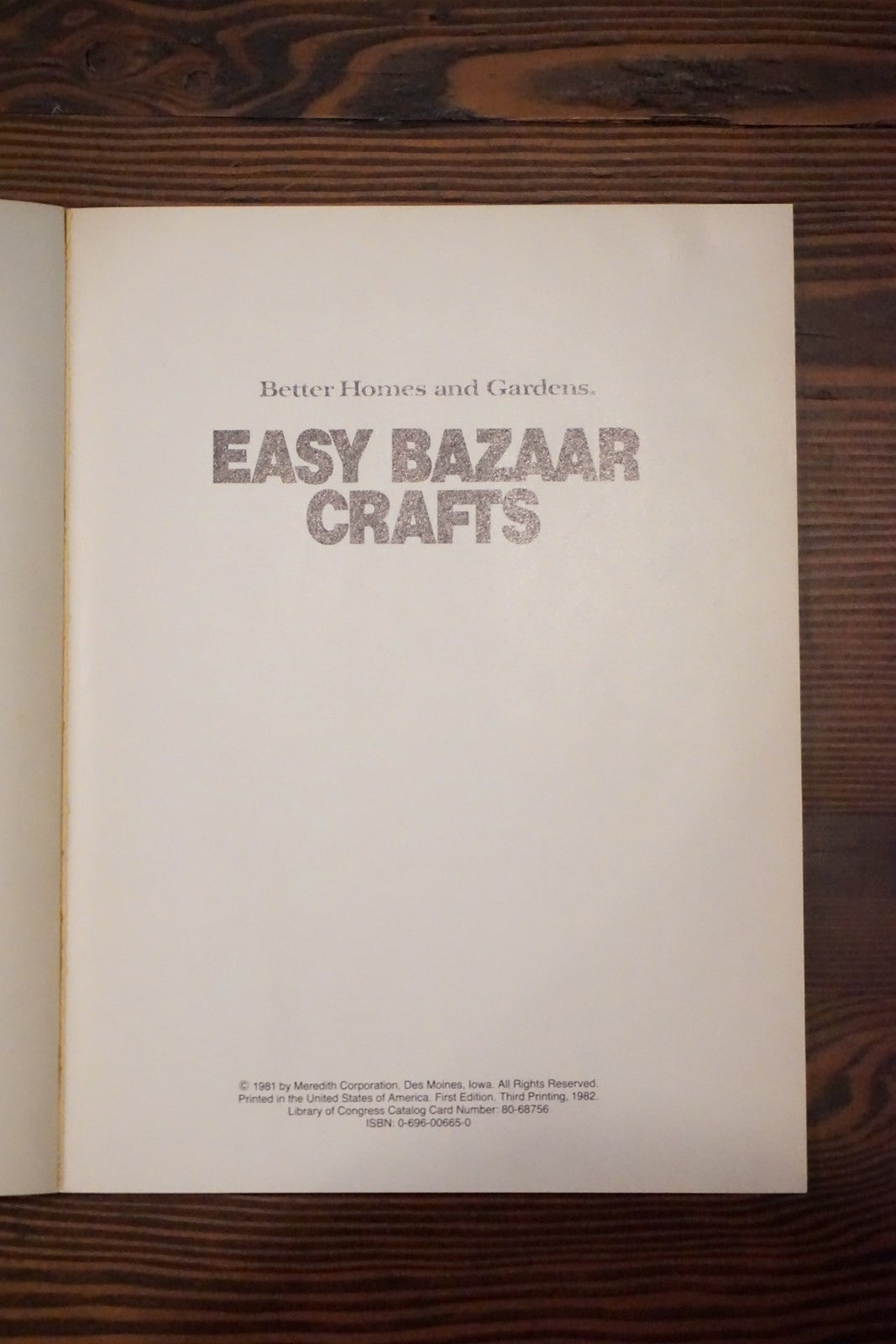 Easy Bazaar Crafts by Better Homes and Gardens 1981 Dolls Toys Christmas