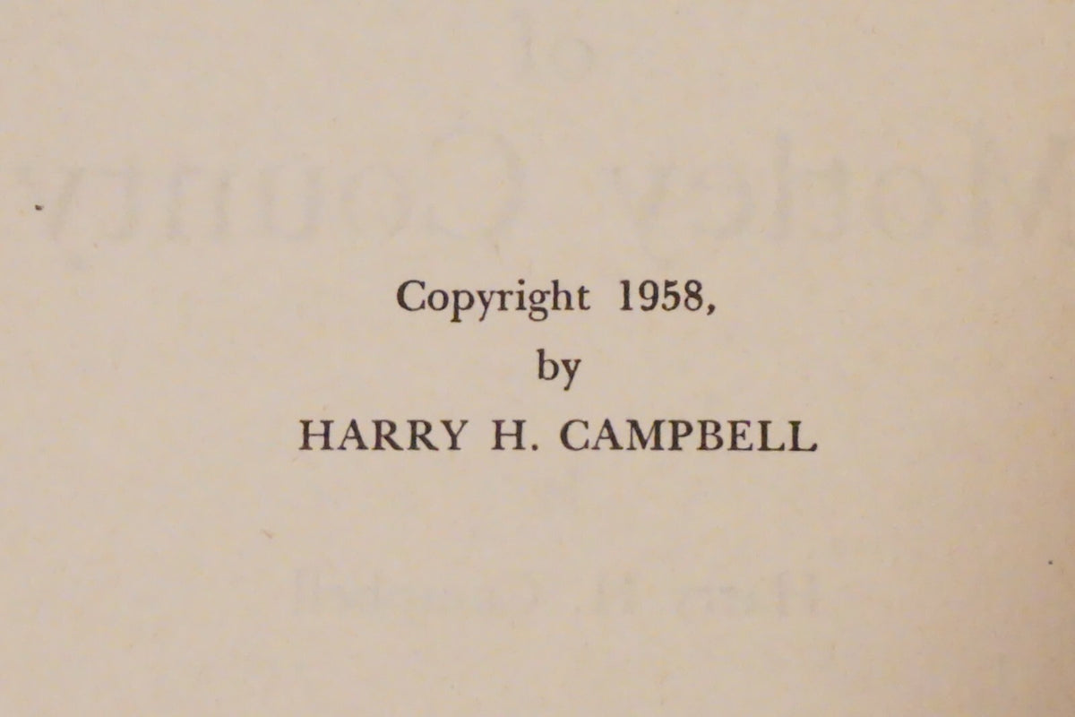 The Early History of Motley County, Texas by Harry H. Campbell 1958 HC DJ