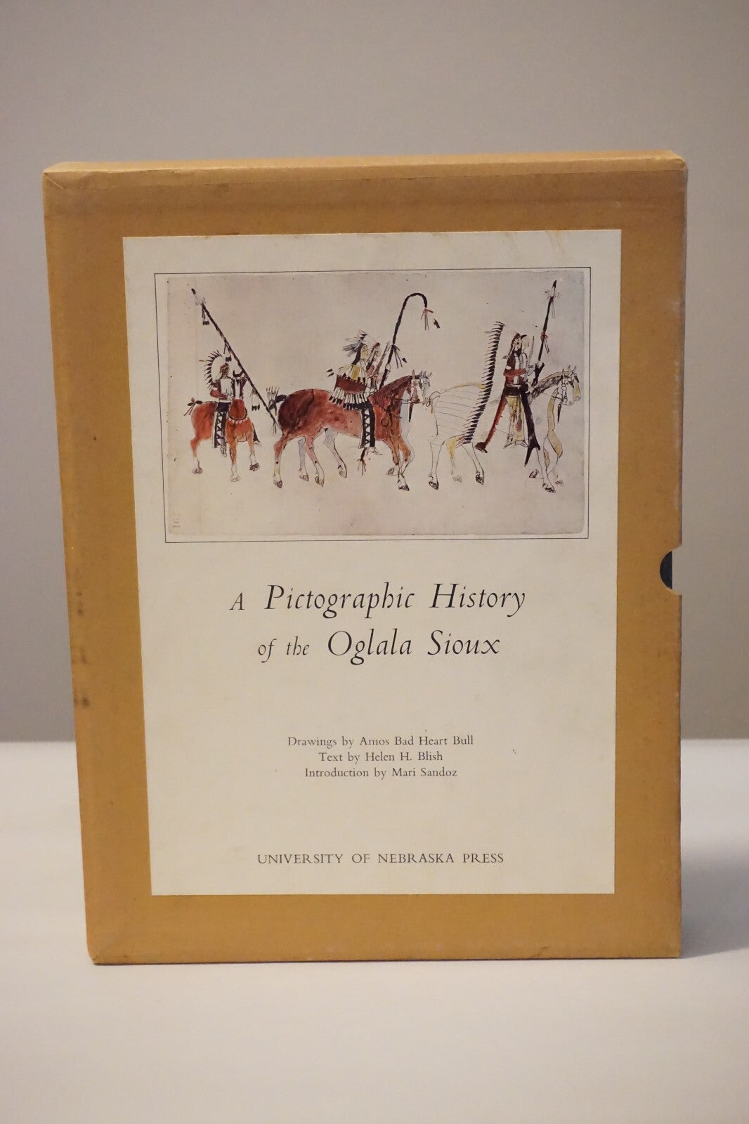 A Pictographic History of the Oglala Sioux by Amos Bad Heart Bull 1967 HC Slip