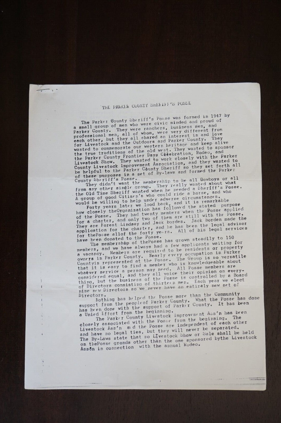 Weatherford, Texas Chamber of Commerce 1920 Annual
