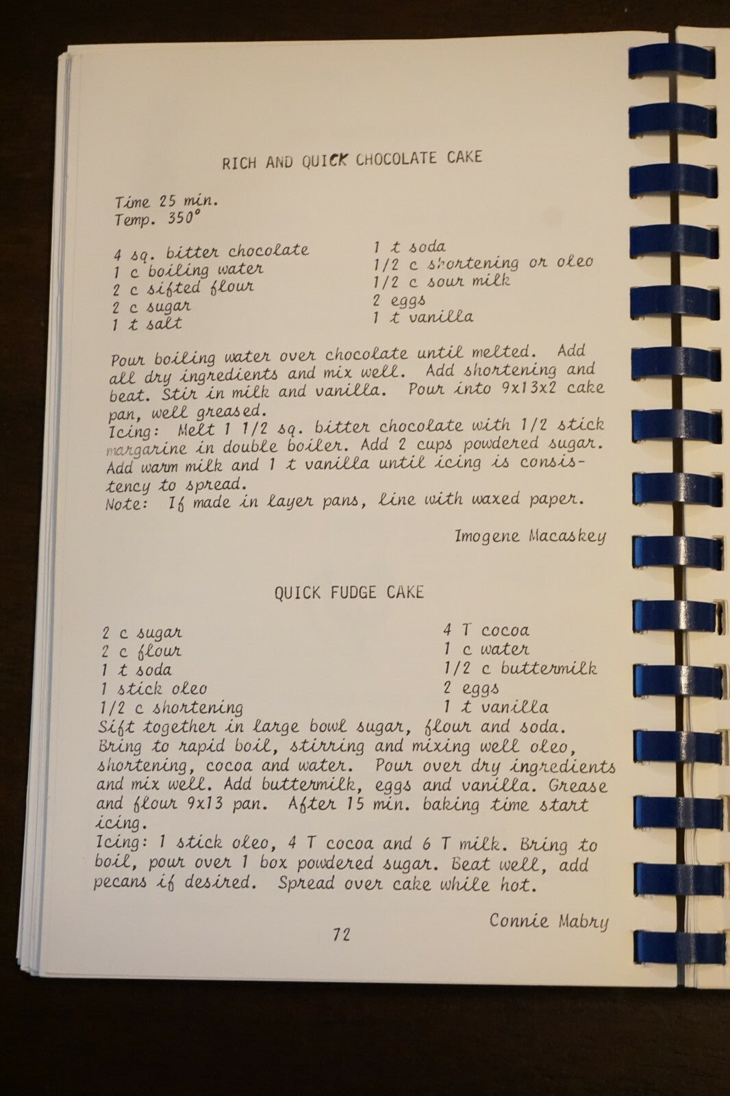 Vintage St Maria Goretti School Cookbook Arlington Texas 1960's Spiralbound