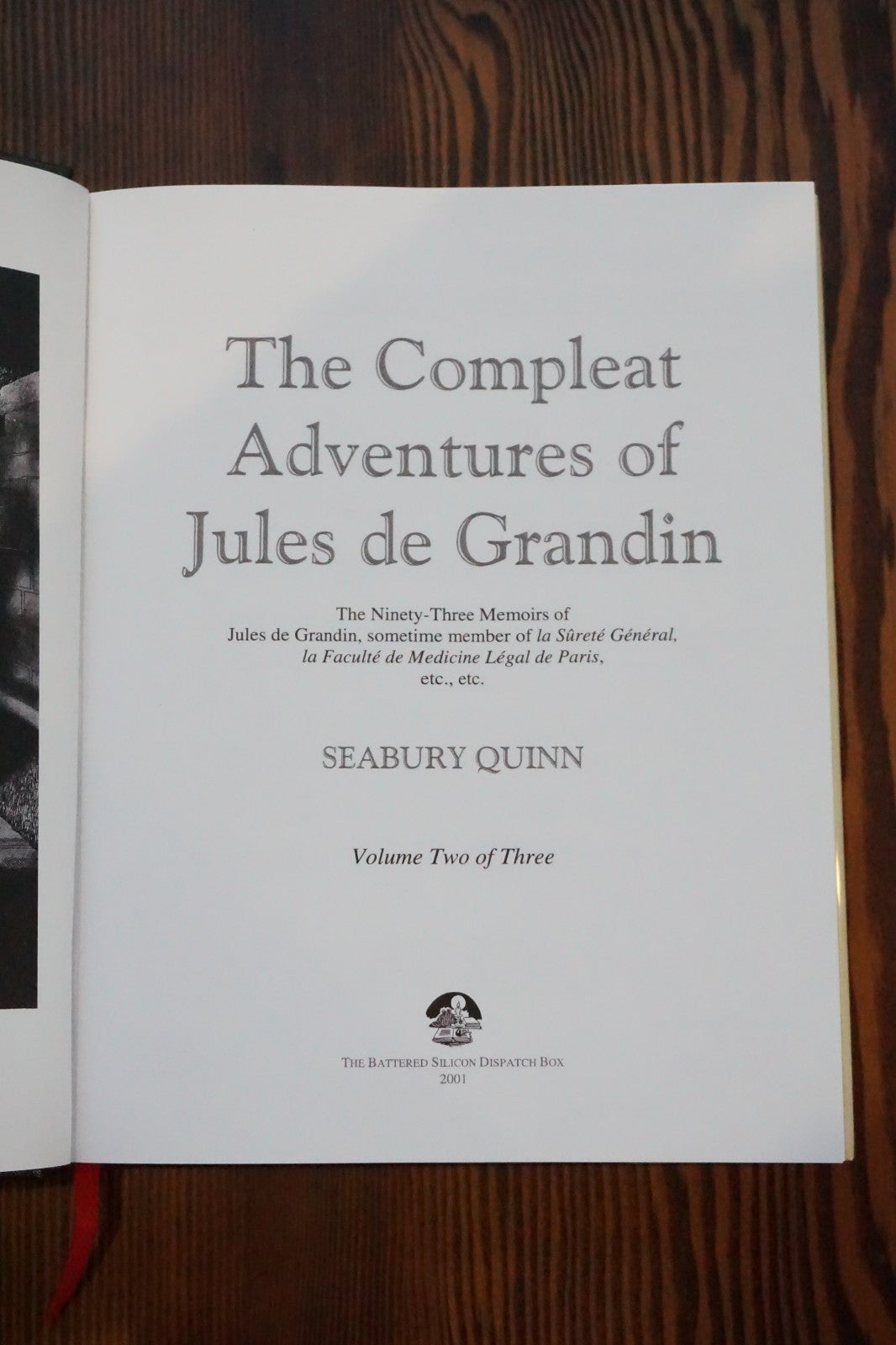 Compleat Adventures of Jules de Grandin Seabury Quinn 3 Volume Set 2001