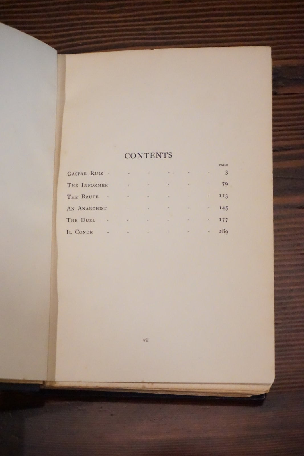 A Set of Six Joseph Conrad Methuen 1908 Hardcover First Published 1908