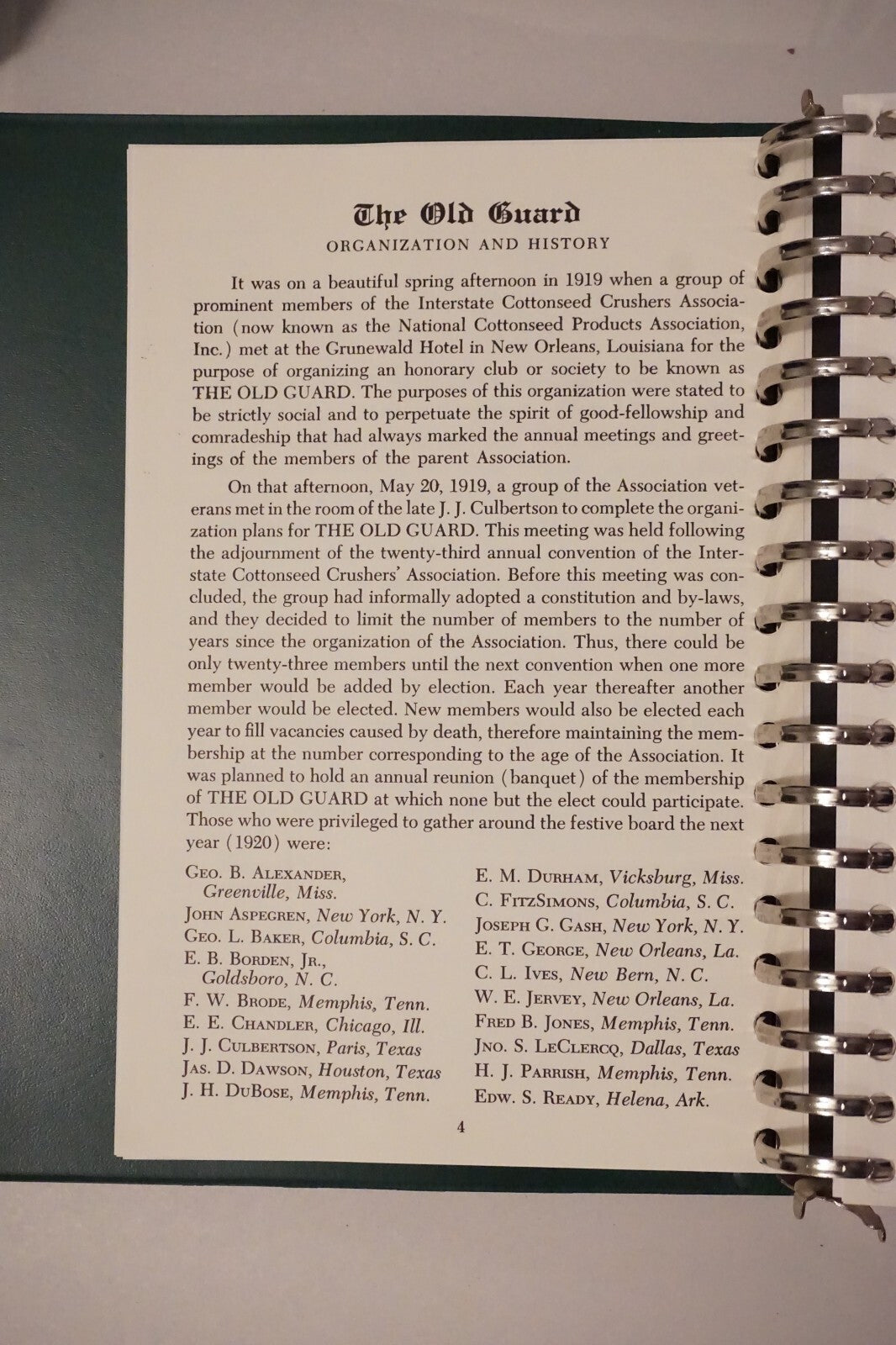 The Old Guard by R. T. Doughtie, Jr. - Cotton Industry Society