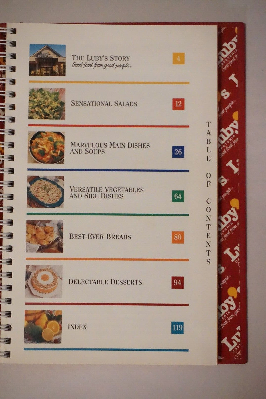 Luby's Cafeteria 50th Anniversary Recipe Collection Cookbook 1996