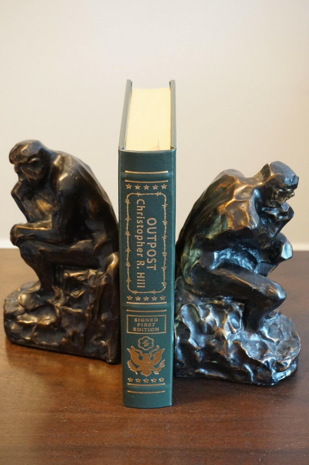 Outpost by Christopher R. Hill 2014 Signed 1st Edition Easton Press No. 4 of 600