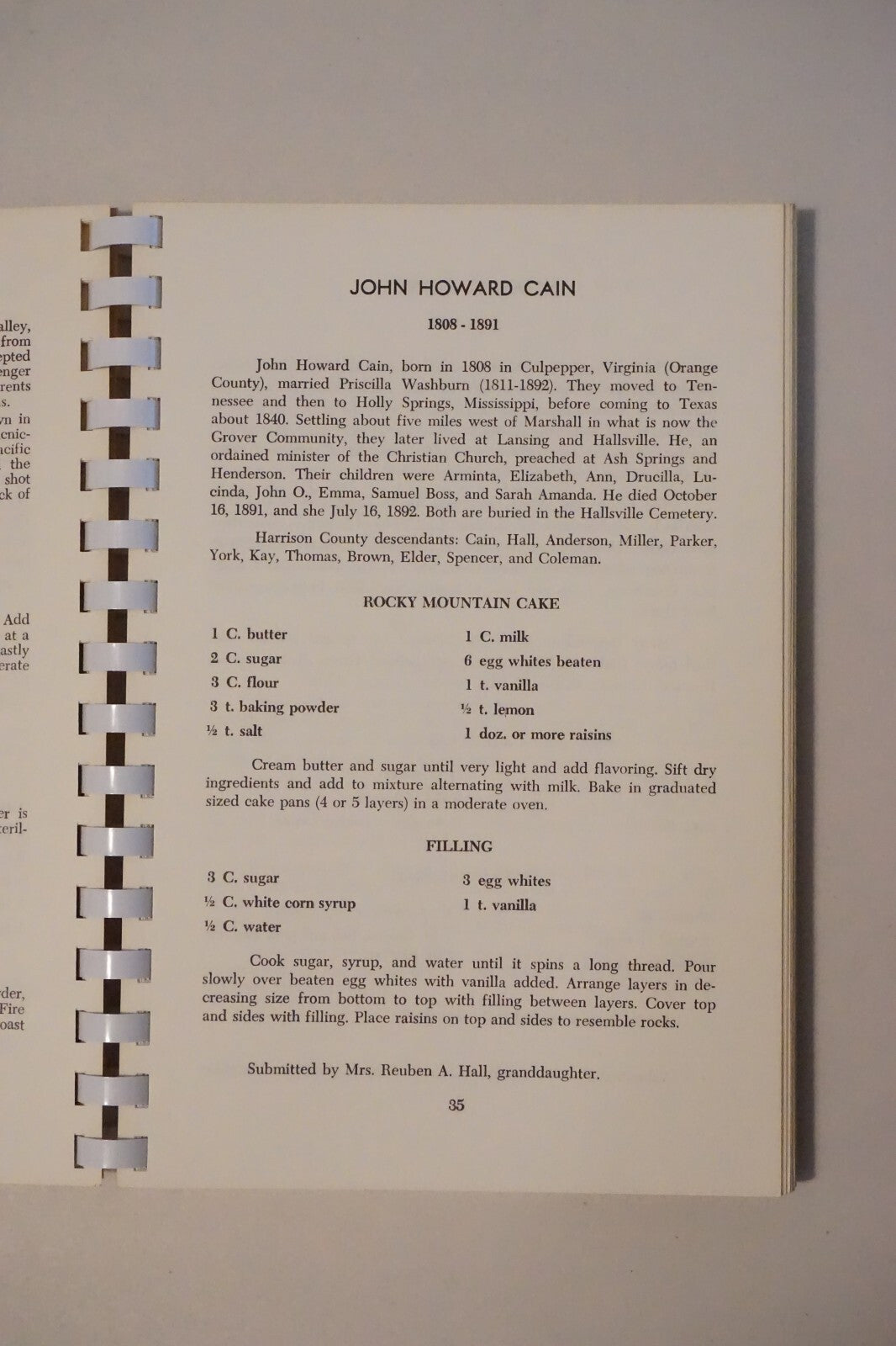 Harrison County, Texas Heritage Sketch and Cookbook 1971