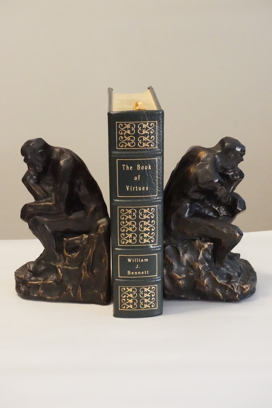 The Moral Compass (Signed) & The Book of Virtues by William Bennett Easton Press