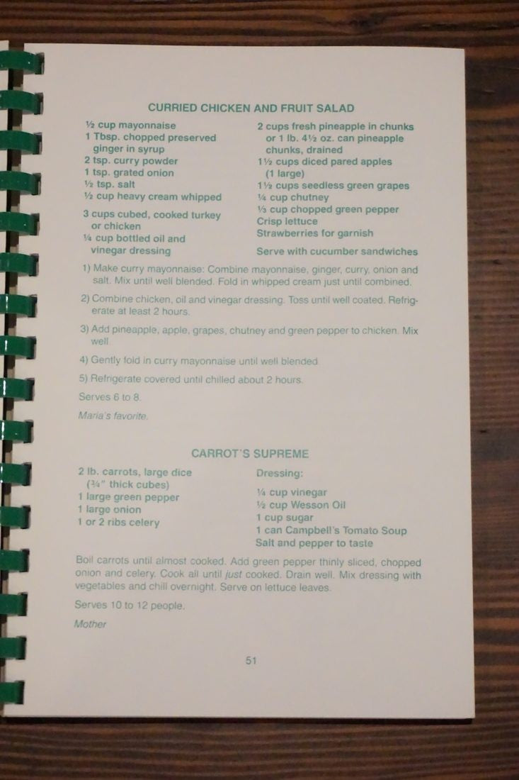 Love Mother by Clare Kelley McRainey 1985 Cookbook Spiral Bound Recipes