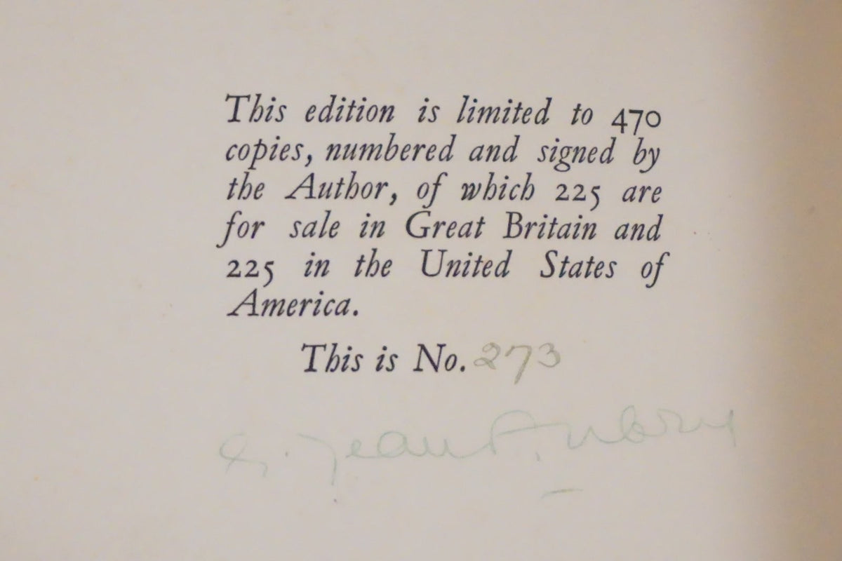 Joseph Conrad in the Congo Jean-Aubry Signed Limited Edition 1926 No 273