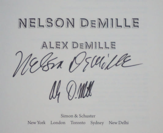 The Deserter Nelson DeMille Alex DeMille Signed First Edition 2019 HC DJ