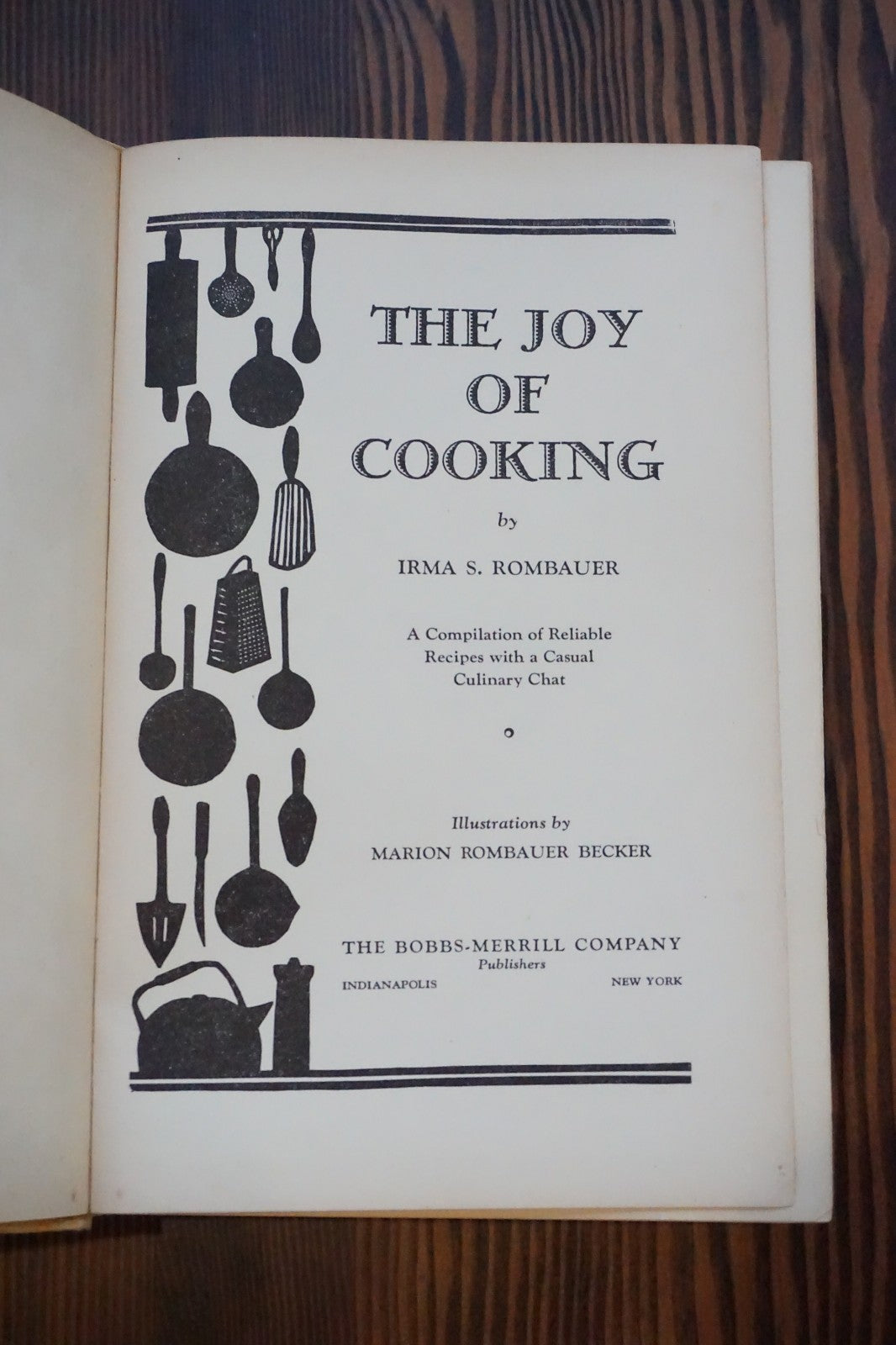 Joy of Cooking Irma Rombauer 1936 Third Printing Bobbs Merrill Gingham