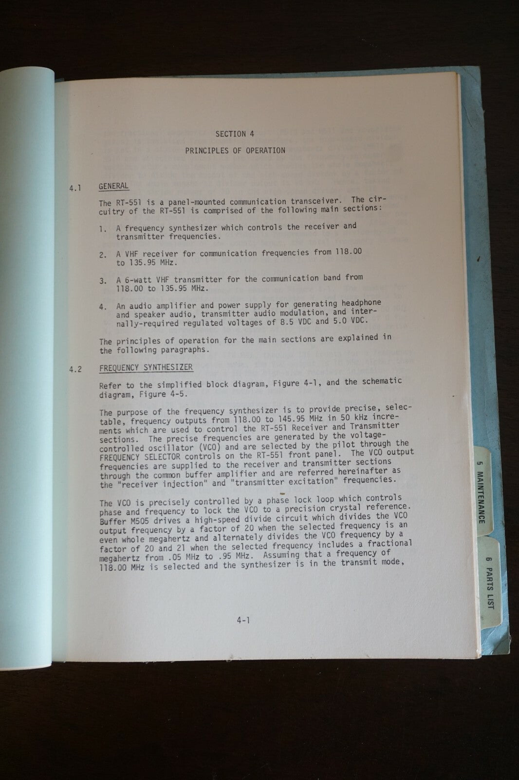 Edo-Aire RT-551 Communication Transceiver Instruction Manual