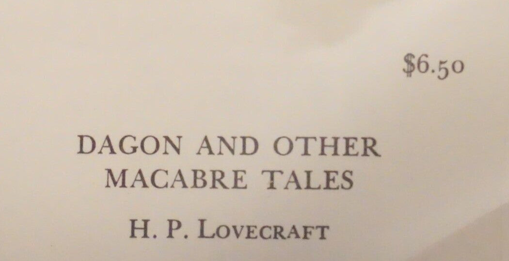 Dagon and Other Macabre Tales by H.P. Lovecraft 1965 1st Edition HC DJ