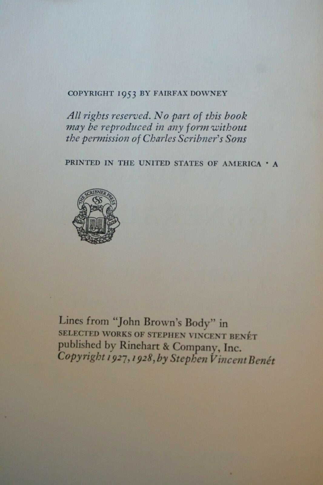 A Horse For General Lee by Fairfax Downey First Edition 1953
