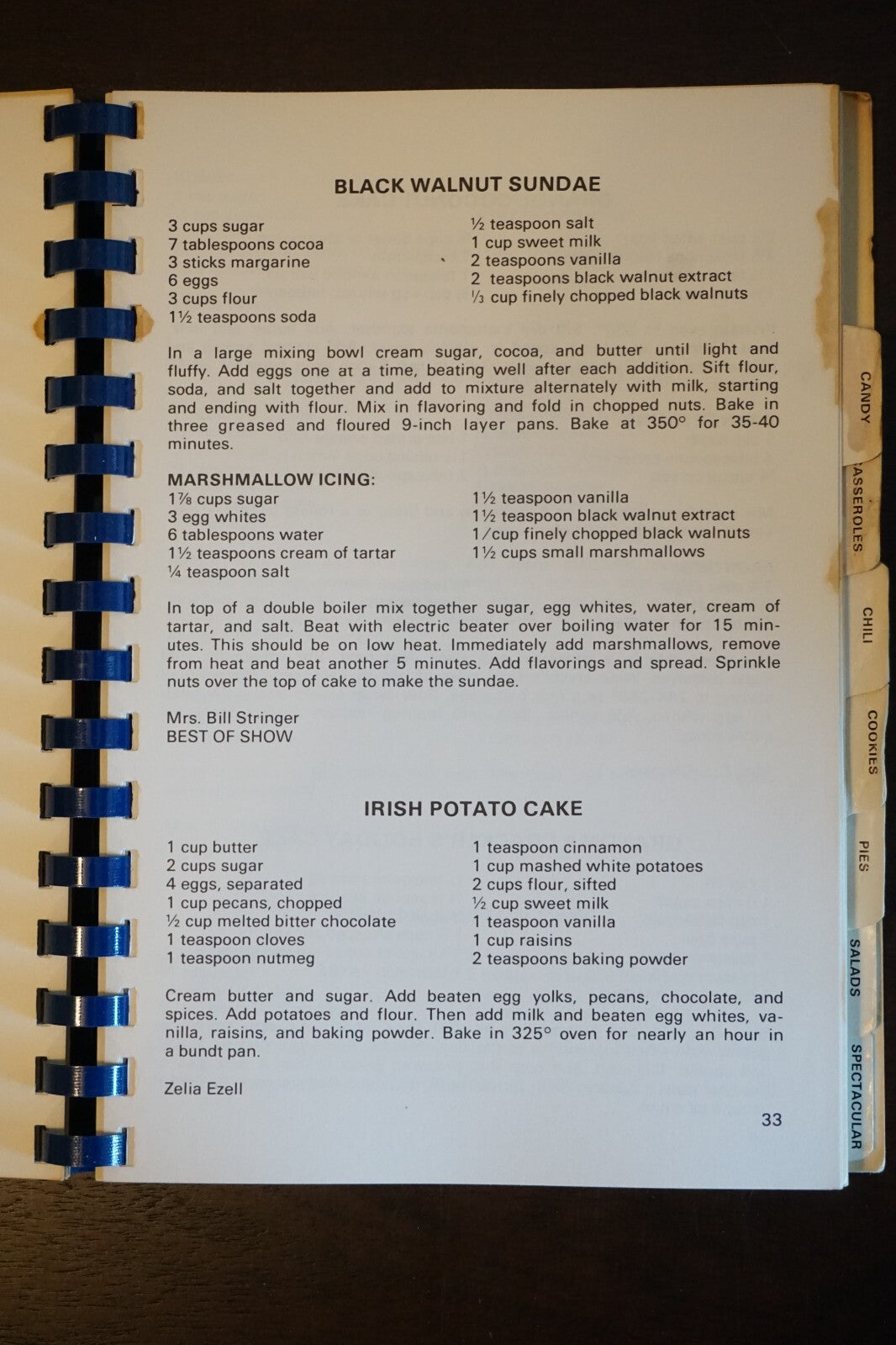 State Fair Of Texas Recipes Cookbook 1978 Spiralbound