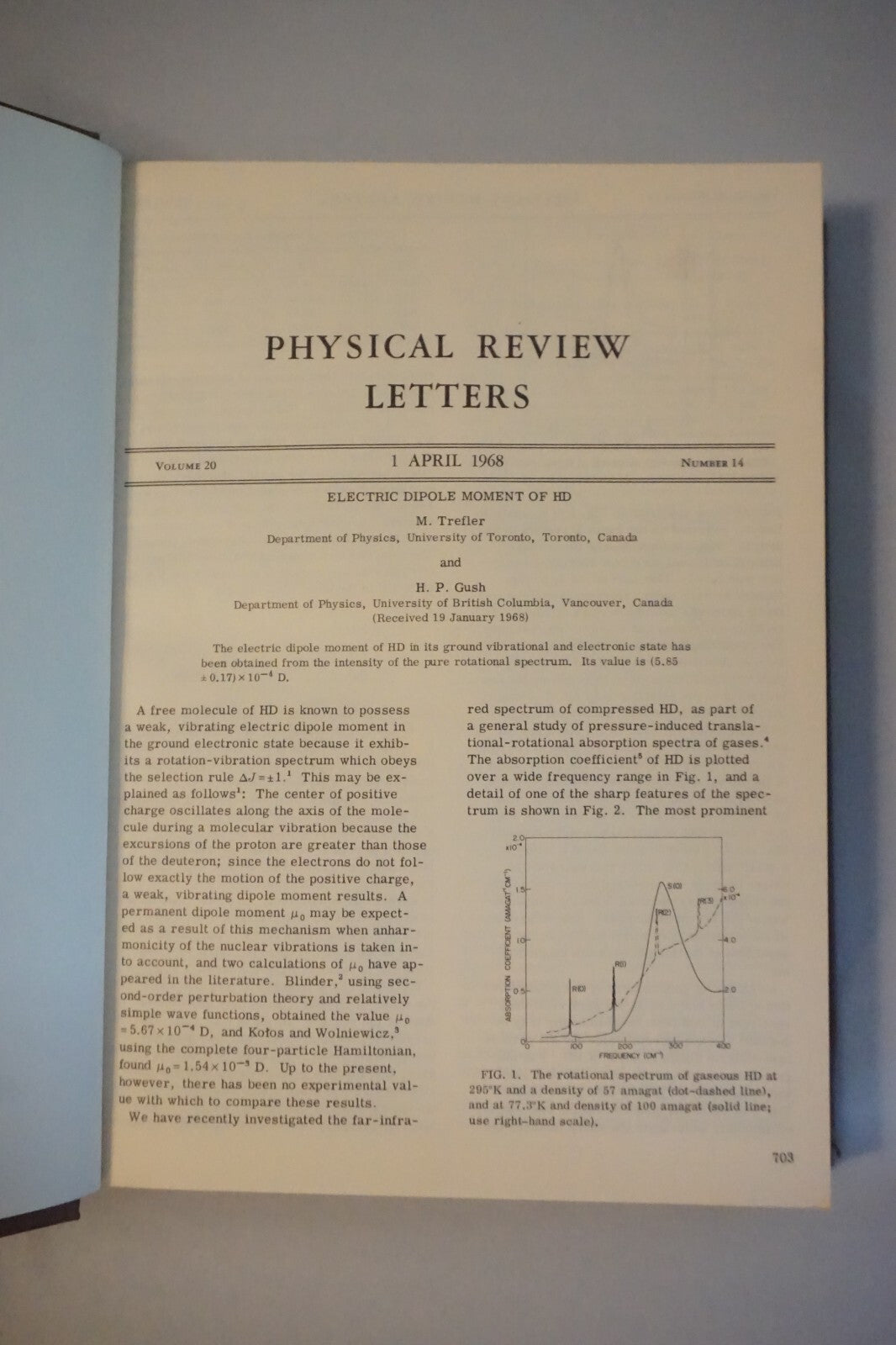 Physical Review Letters 1968 Volume 20 Number 1-26