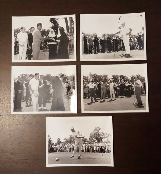 Wonderful Collection of Bob Hope Golf Photos - Five Black and White Photos