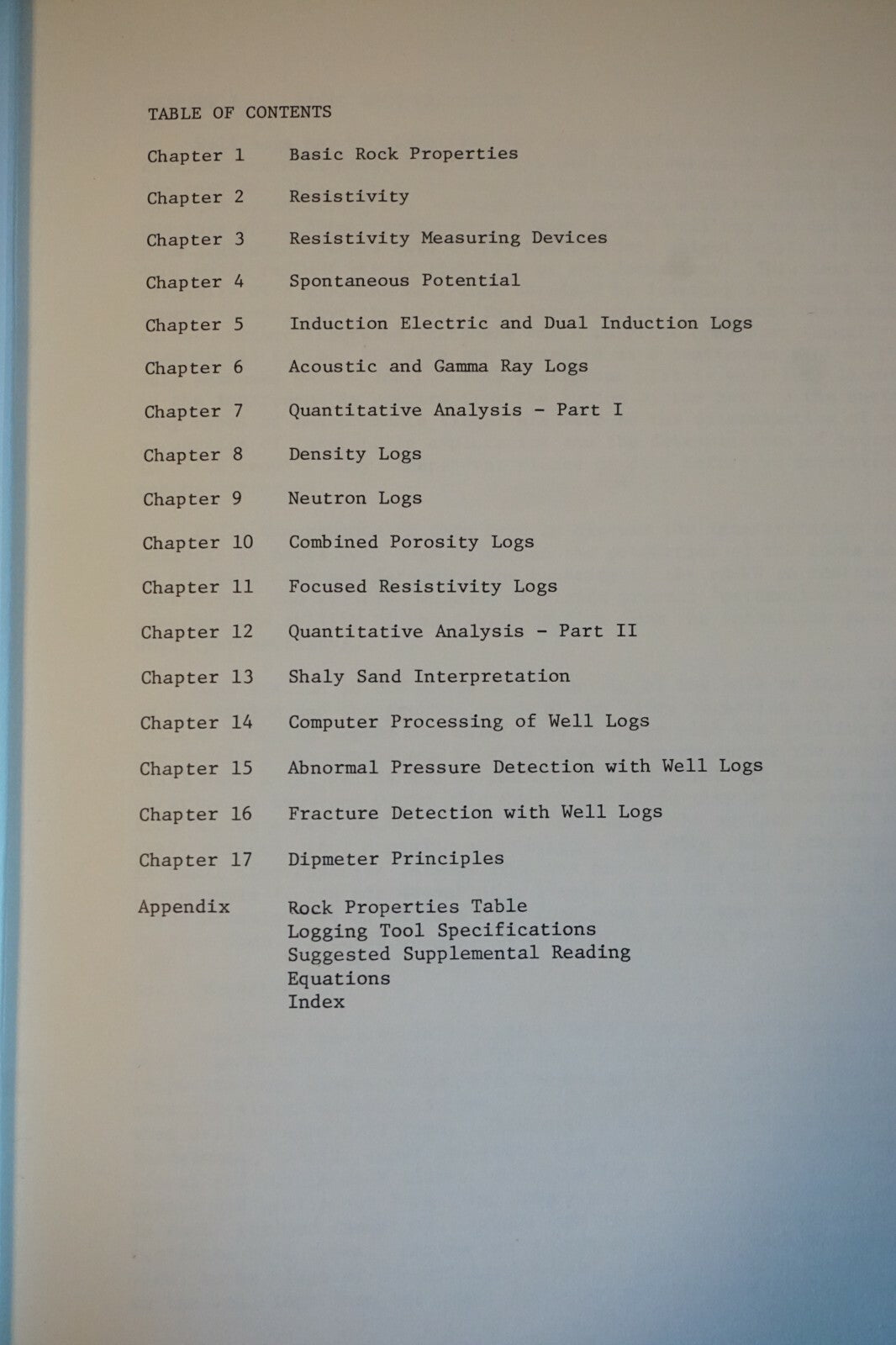 Applied Openhole Log Interpretation for Geologists and Petroleum Engineers 1978
