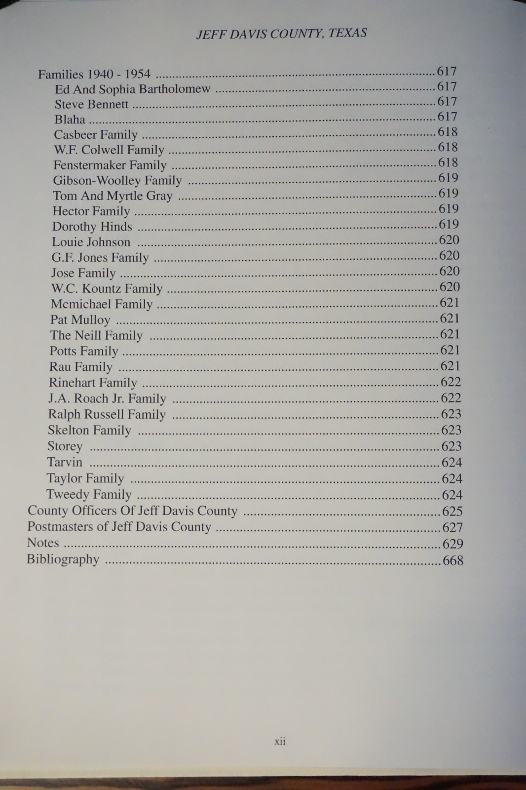 Jeff Davis County, Texas History by Lucy Miller Jacobson and Mildred Bloys Nored