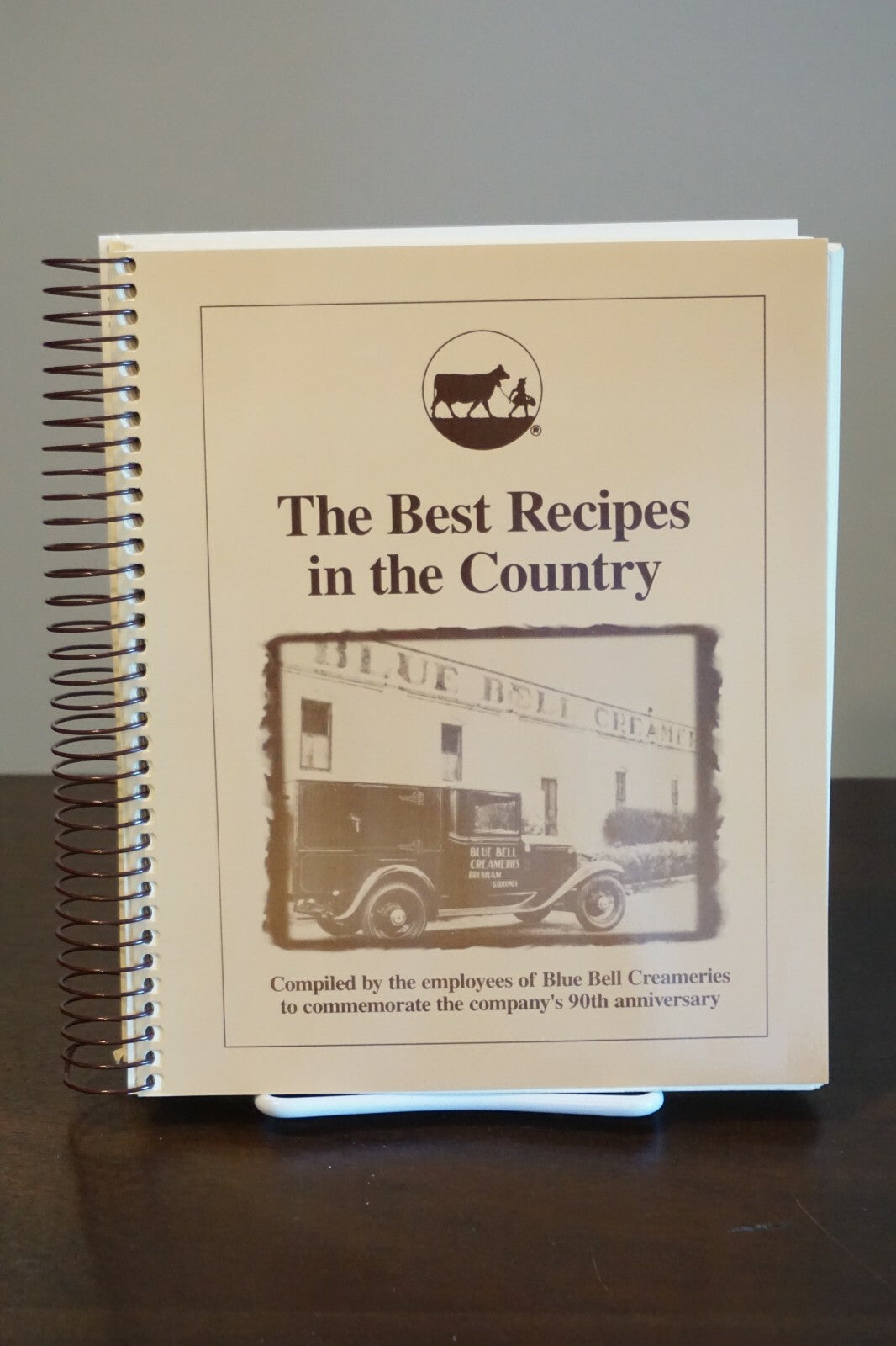 Blue Bell Creameries Cookbook Collection of Three Spiralbound Cookbooks